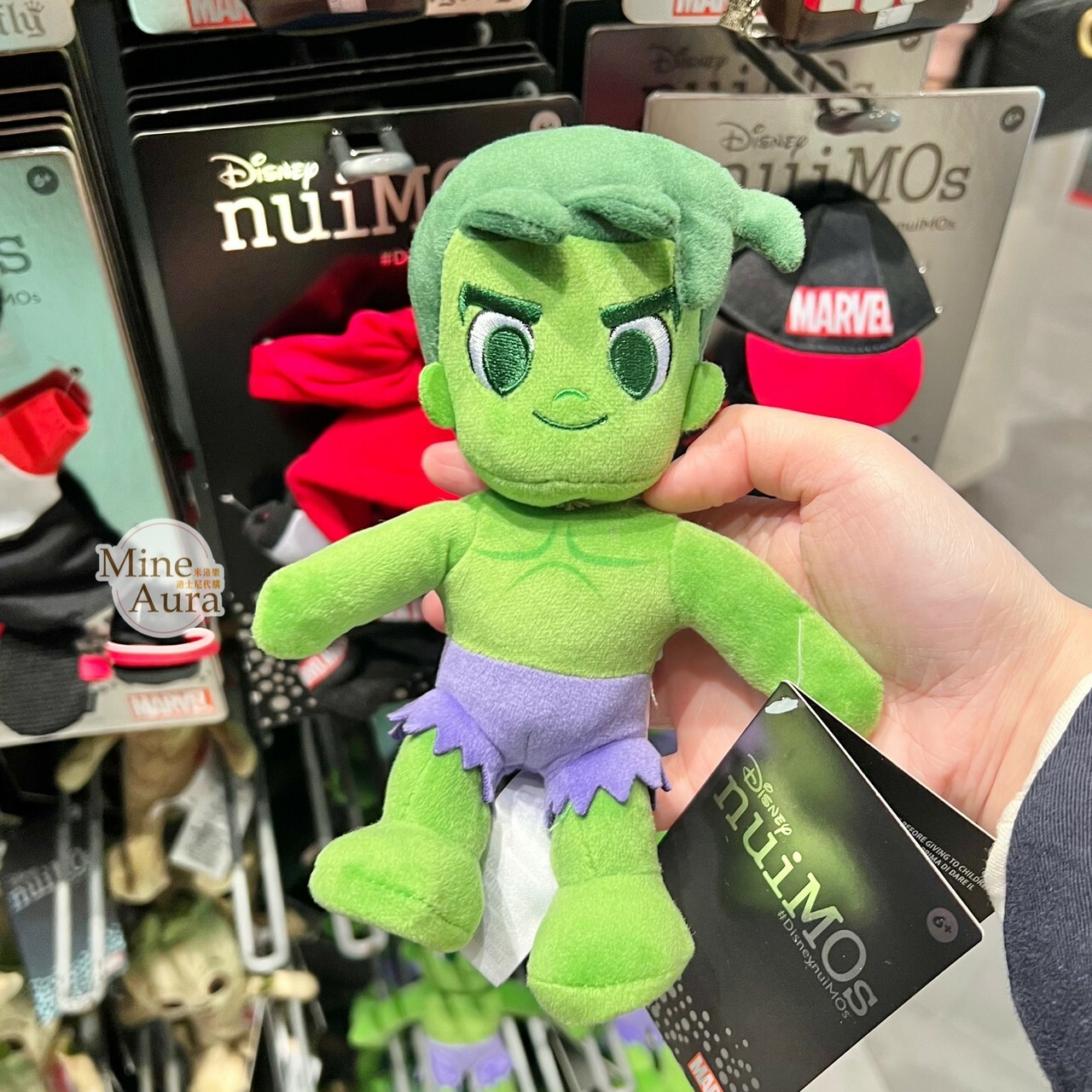 nuiMOs 浩克 Hulk 可動關節 絨毛 娃娃公仔 漫威 Marvel -香港迪士尼樂園