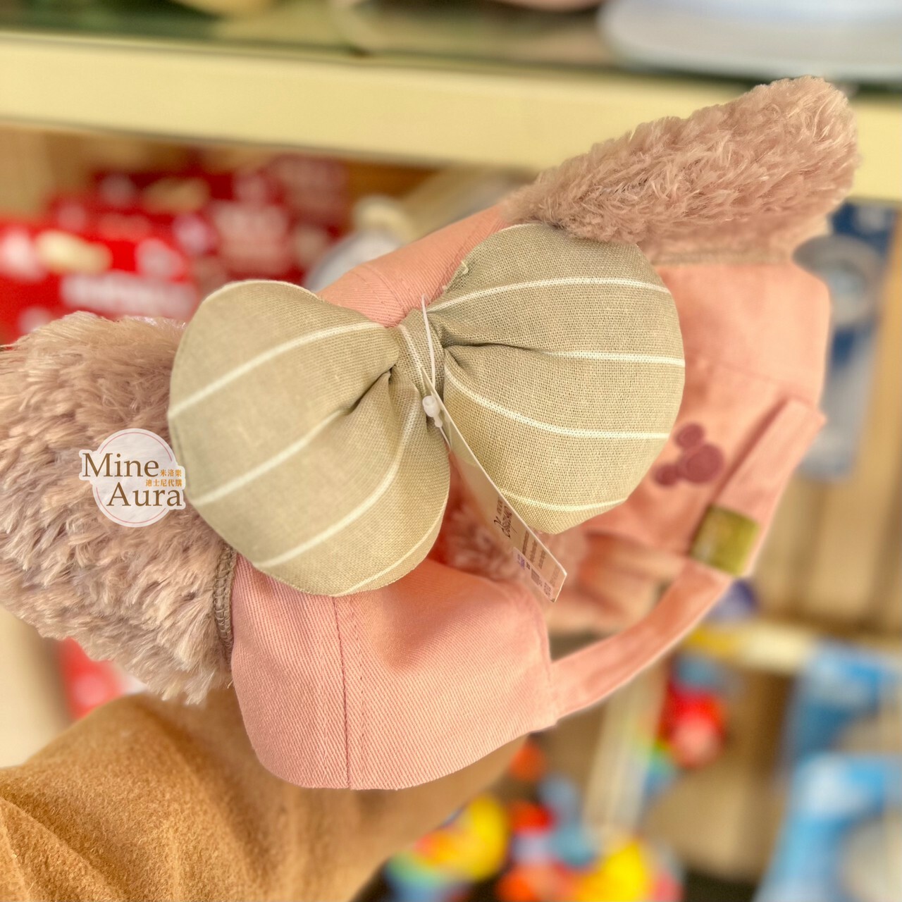 雪莉玫 ShellieMay 絨毛立體耳朵造型 棒球帽 帽子 -香港迪士尼樂園