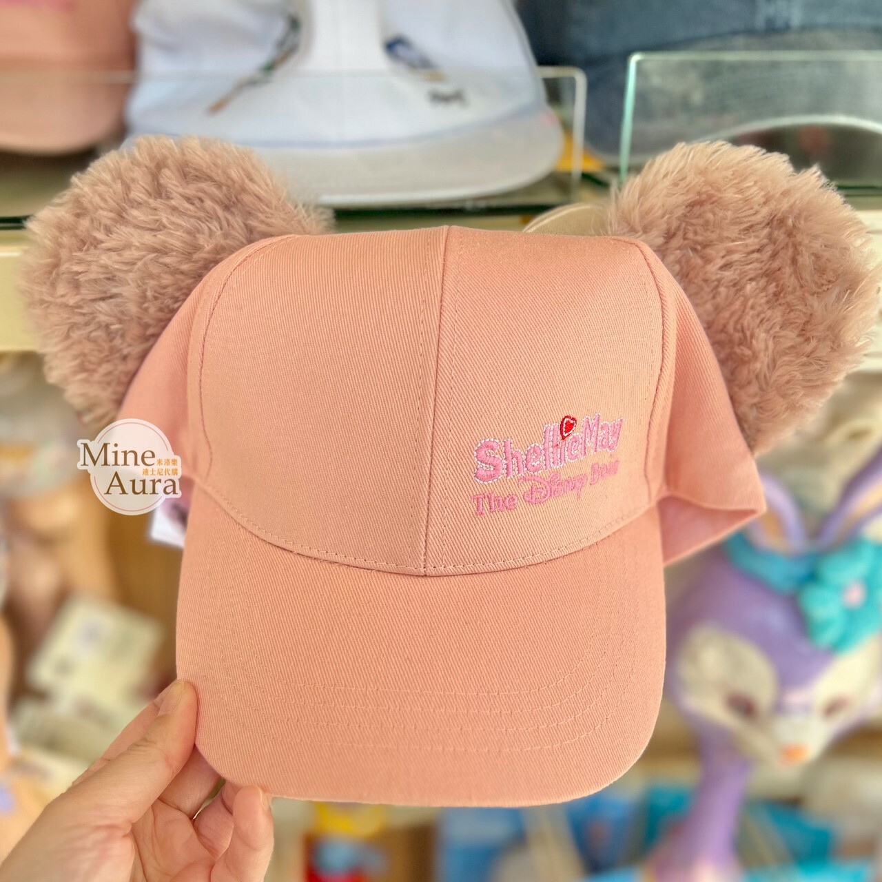 雪莉玫 ShellieMay 絨毛立體耳朵造型 棒球帽 帽子 -香港迪士尼樂園
