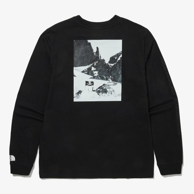 代購 The North Face NQJ Conrad Flag 長袖圓Tee 黑 FEB-