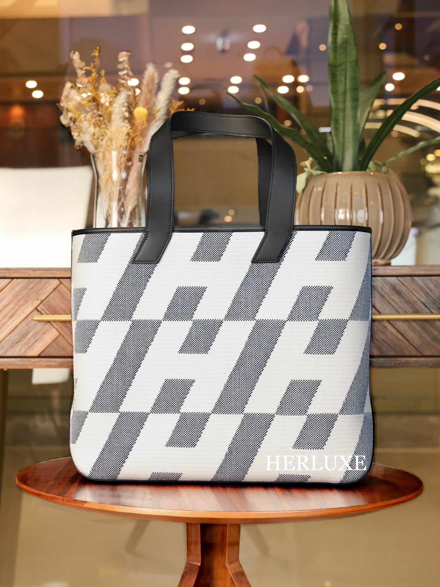 Cabas H 40 89 noir canvas