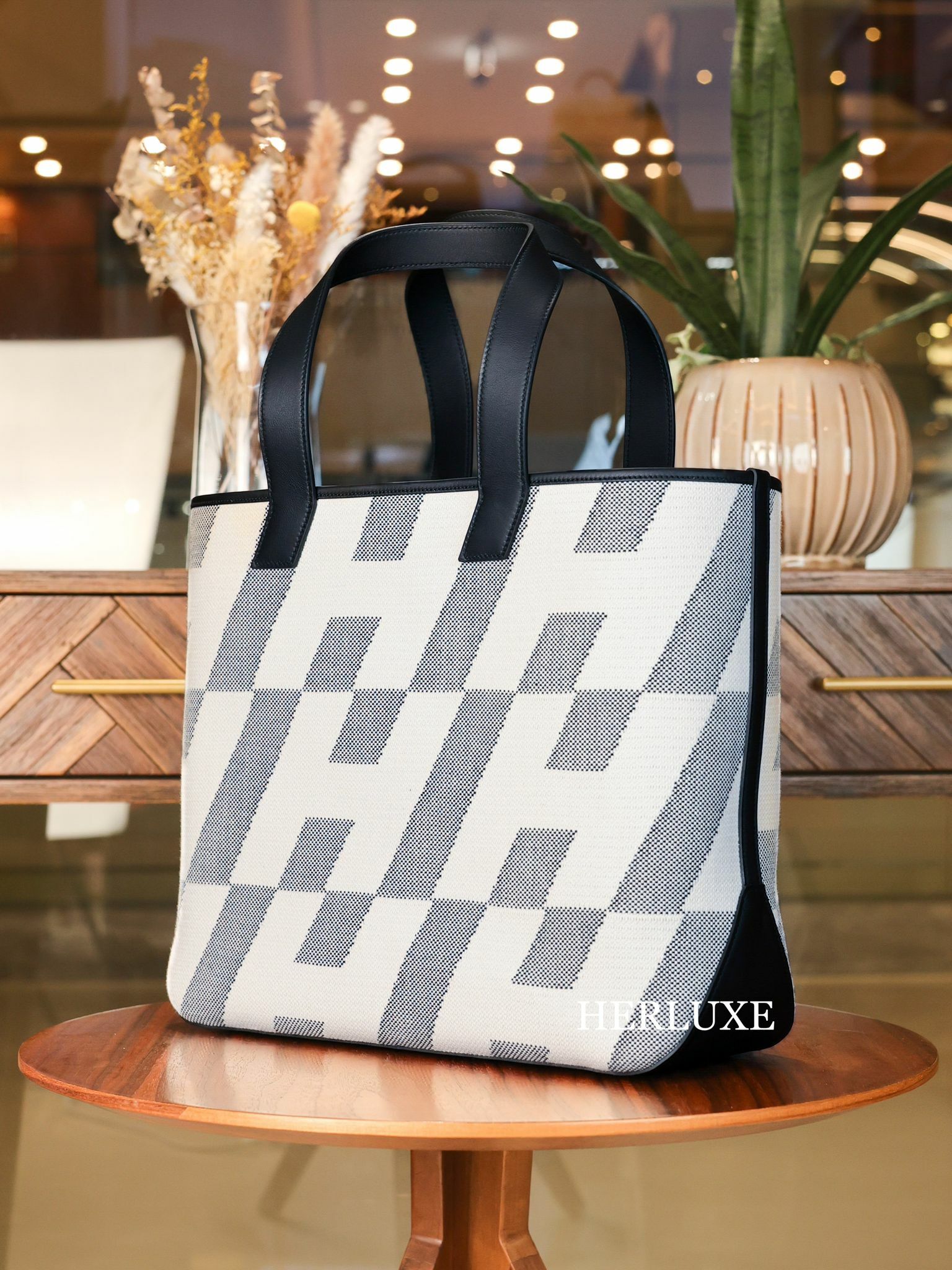 Cabas H 40 89 noir canvas