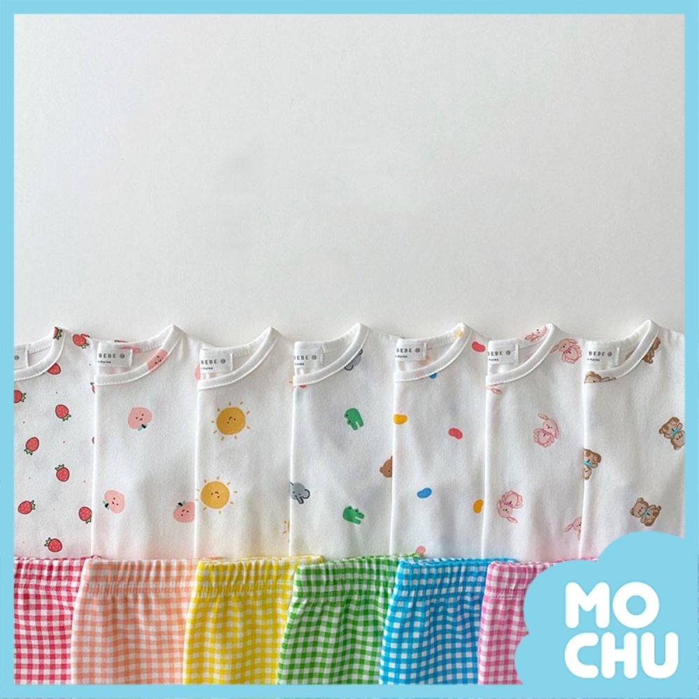 可愛休閒薄款短袖套裝(五色)