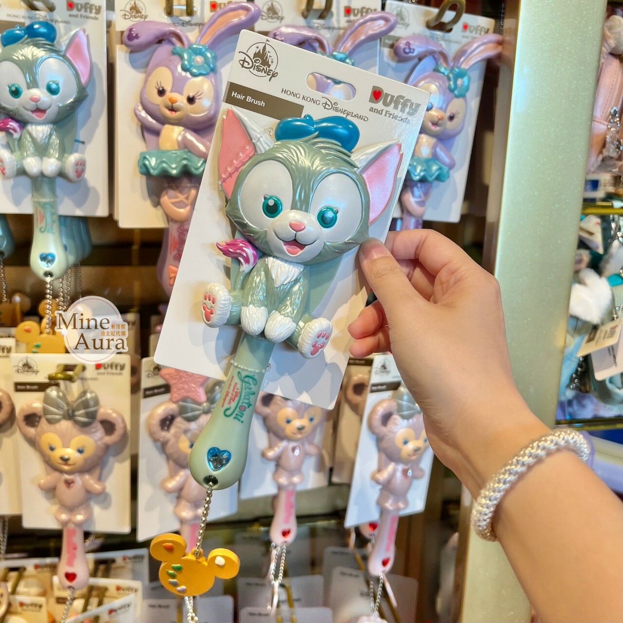 傑拉托尼 畫家貓 Gelatoni 立體造型 梳子 美髮梳 -香港迪士尼樂園