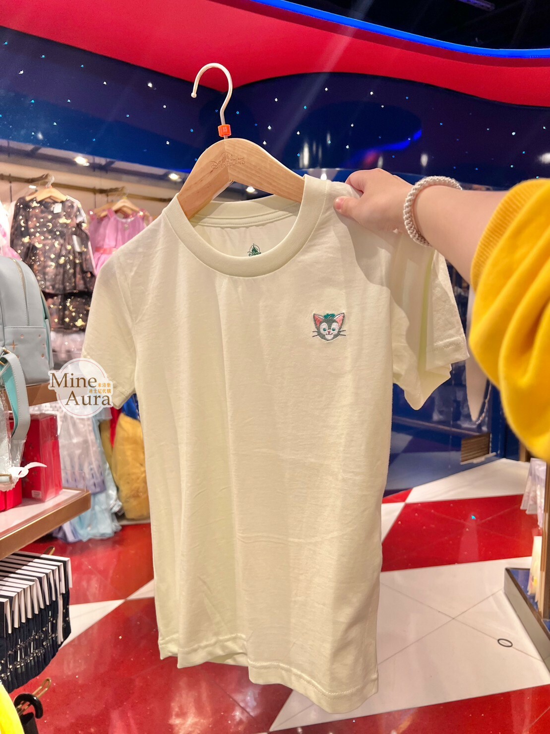 傑拉托尼 畫家貓 Gelatoni 刺繡大頭 短T 上衣 兒童/成人 親子裝 -香港迪士尼樂園