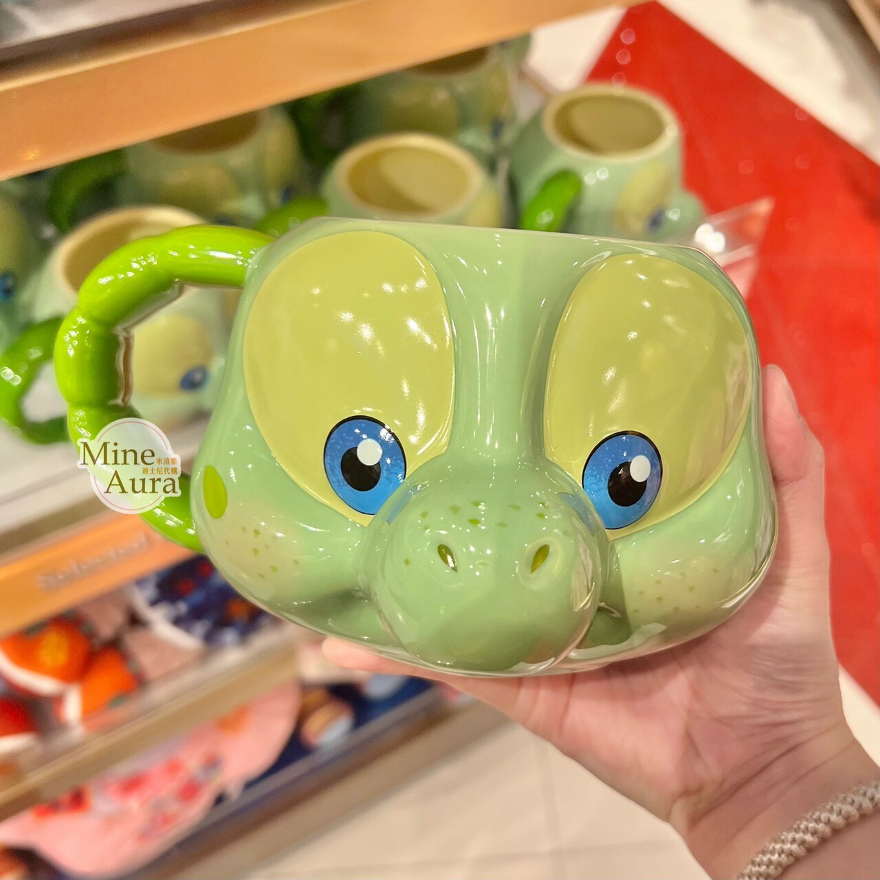 奧樂米拉 海龜 OluMel 大頭造型 馬克杯 水杯 -香港迪士尼樂園