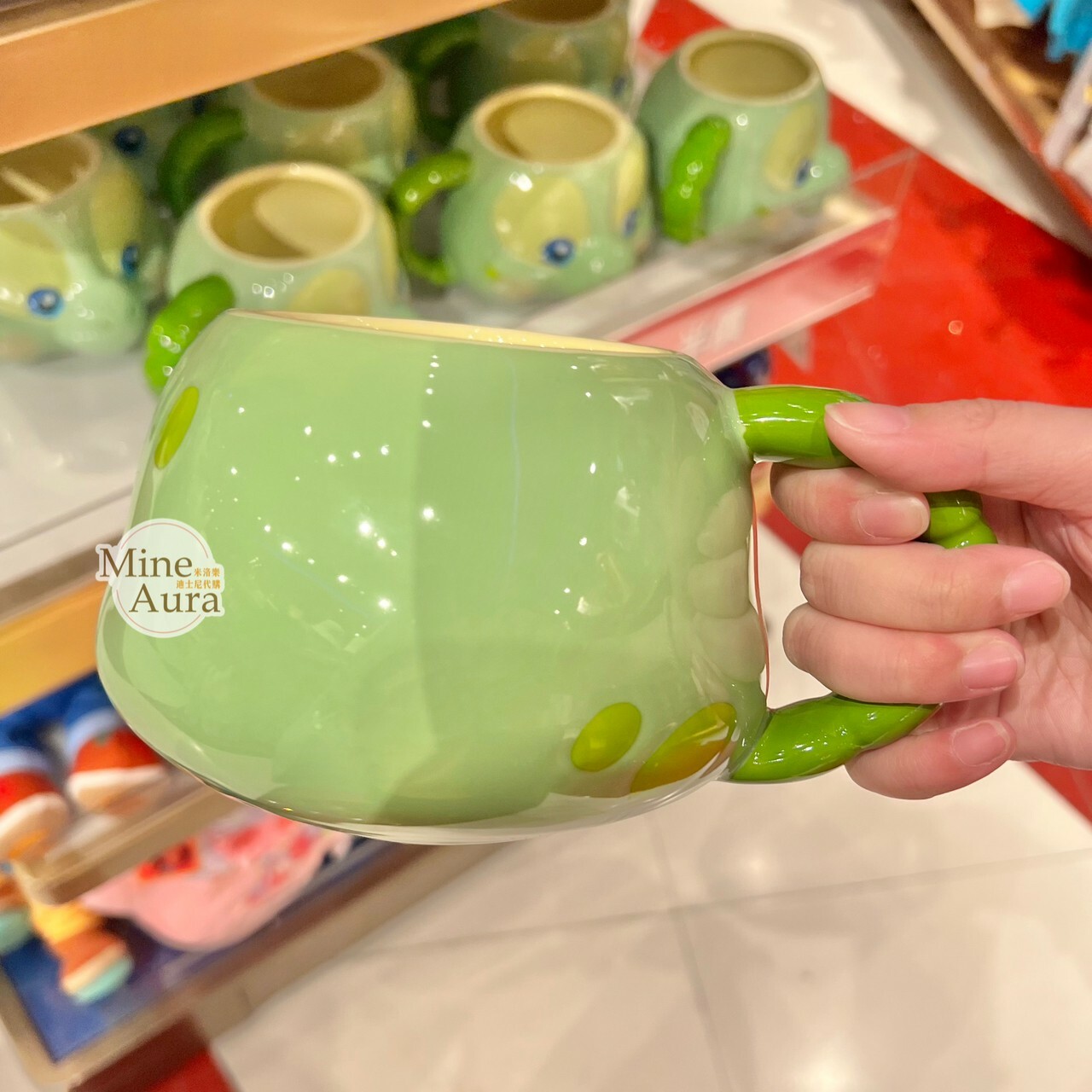 奧樂米拉 海龜 OluMel 大頭造型 馬克杯 水杯 -香港迪士尼樂園