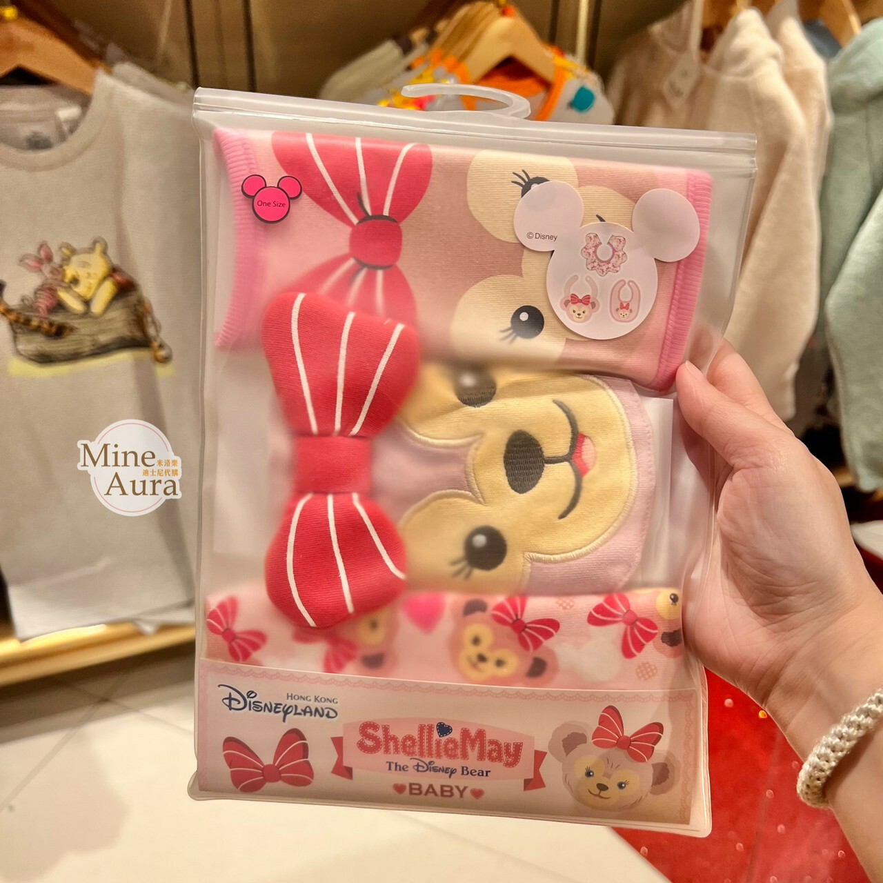 (現貨) 雪莉玫 ShellieMay 造型 圍兜兜 3入組 嬰兒用品 -香港迪士尼樂園