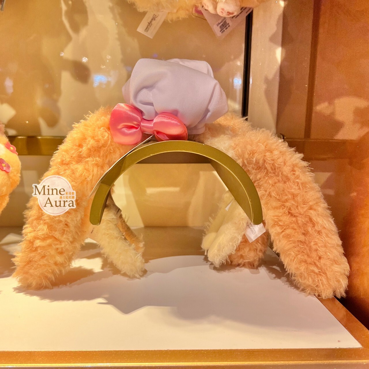 可琦安 餅乾 CookieAnn 立體耳朵 絨毛 造型 髮圈 髮箍 -香港迪士尼樂園