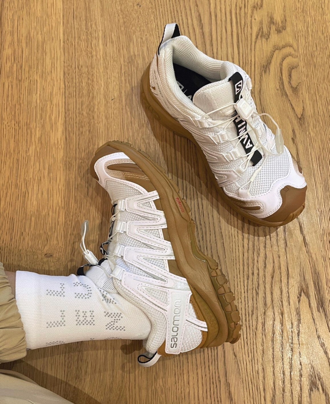 代購 SALOMON XA PRO 3D For Avnier 戶外功能鞋 男女同款 白 FEB-