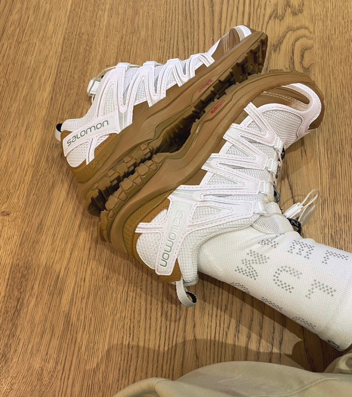 代購 SALOMON XA PRO 3D For Avnier 戶外功能鞋 男女同款 白 FEB-