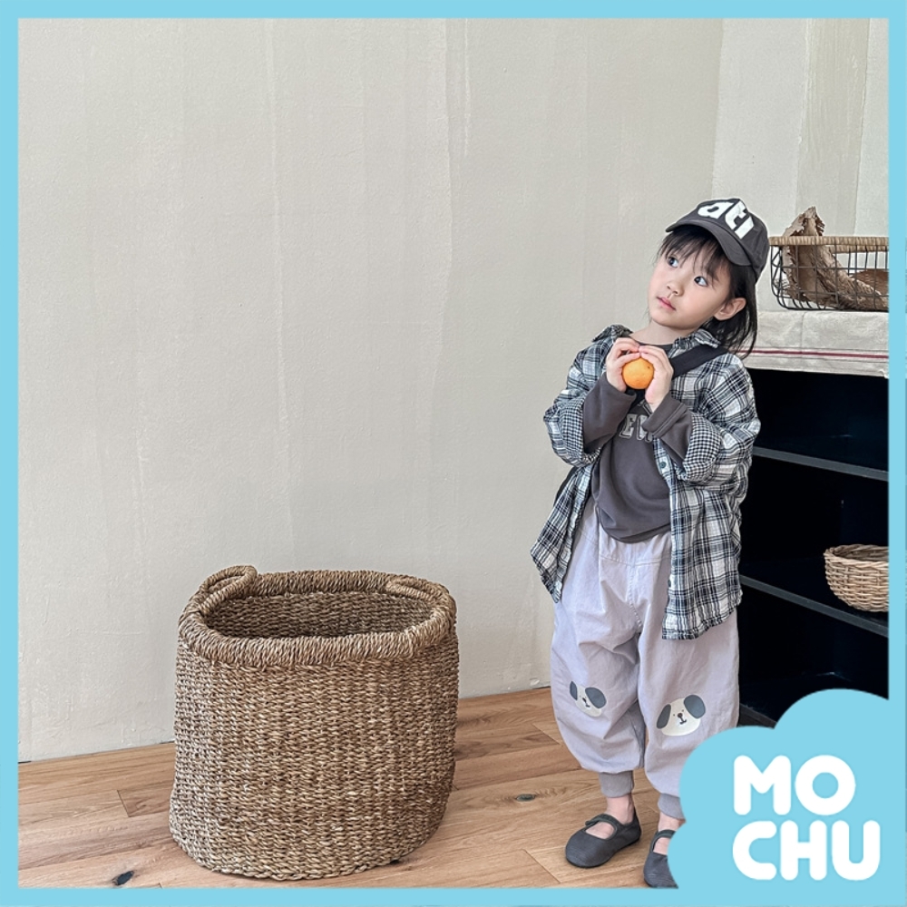 開朗狗狗收腳哈倫褲(兩色)