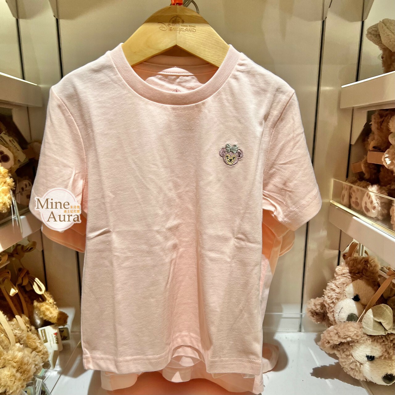 雪莉玫 ShellieMay 刺繡大頭 短T 上衣 兒童/成人 親子裝 -香港迪士尼樂園