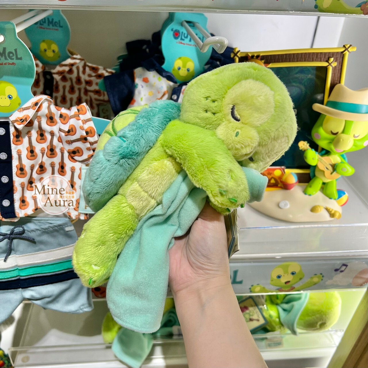 (現貨) 甜睡 Duffy's Sweet Dreams 奧樂米拉 海龜 OluMel 睡顏 娃娃 玩偶 -香港迪士尼樂園