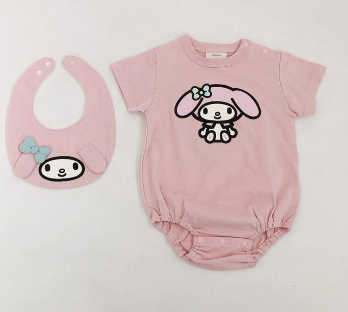 (現貨)🇯🇵 Sanrio My Melody Bodysuit +口水肩set