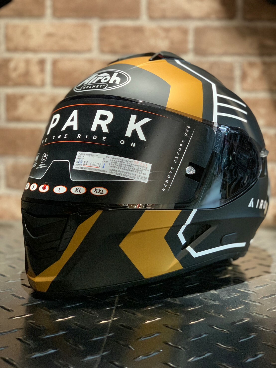 AIROH 台灣得安 SPARK #9 消光黑/金 全罩