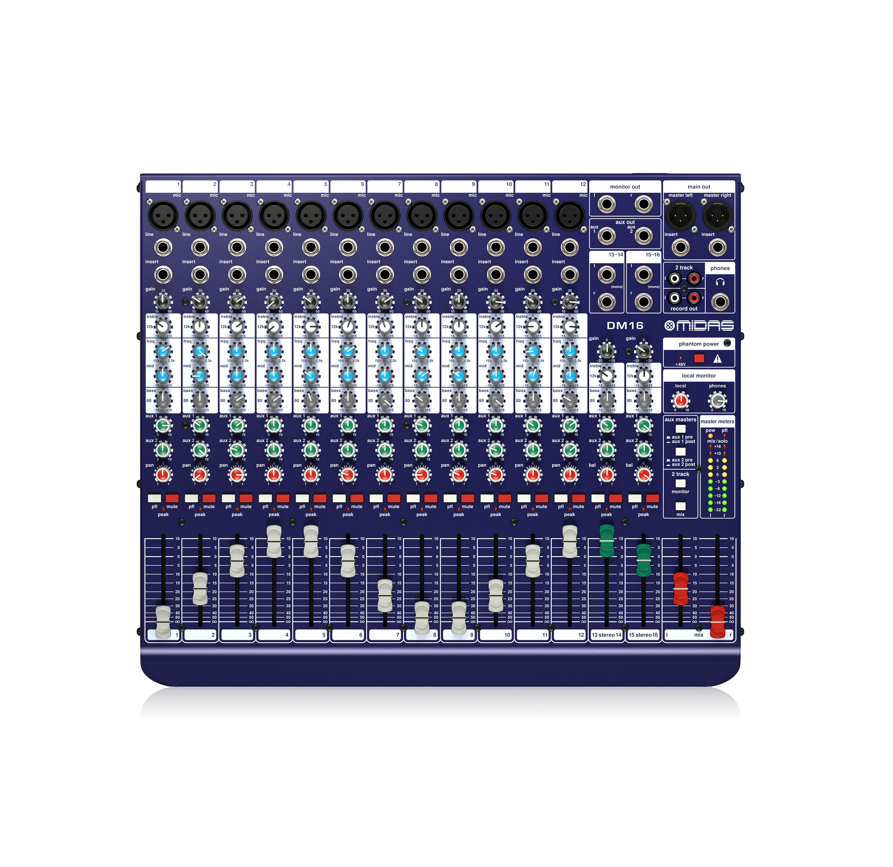 Midas Mixer DM16 16輸入14channel 調音台