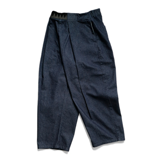 KAPITAL 錐形 丹寧 工作褲 牛仔褲 長褲 腰部 可調節 熱門款 阿美咔嘰 EK-1372