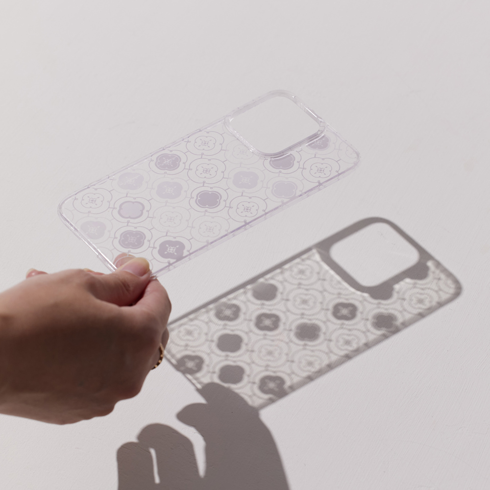 【現貨】印花樂X犀牛盾NX背板-玻璃海棠3號/冷灰白