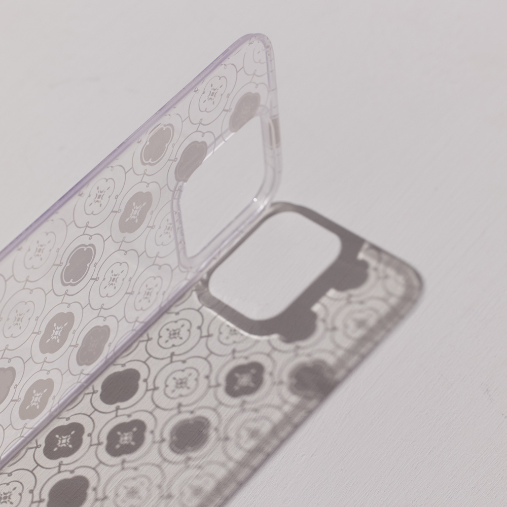 【現貨】印花樂X犀牛盾NX背板-玻璃海棠3號/冷灰白