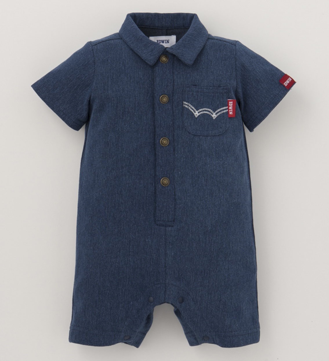 (現貨) 🇯🇵100%日本直送Edwin短袖連身褲