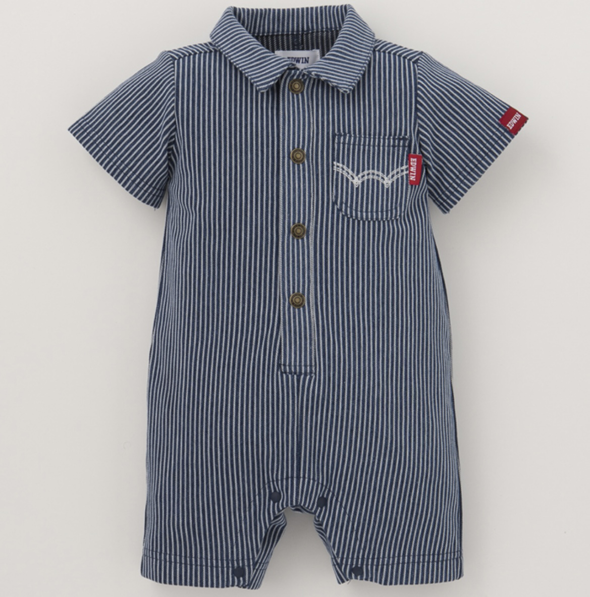 (現貨) 🇯🇵100%日本直送Edwin短袖連身褲