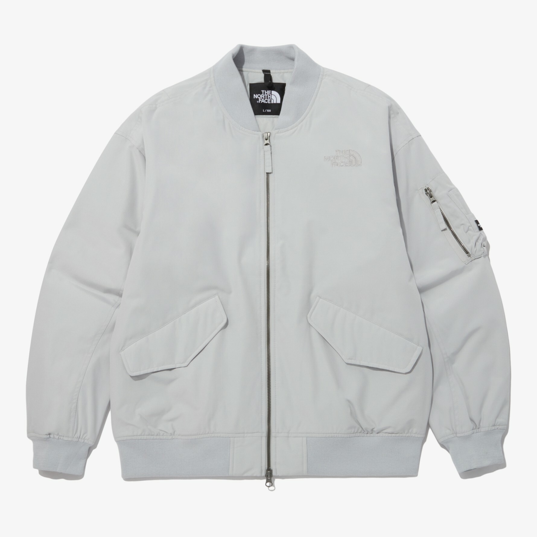 THE NORTH FACE PRAISE HEAT BOMBER 飛行外套灰NJ3NP01C