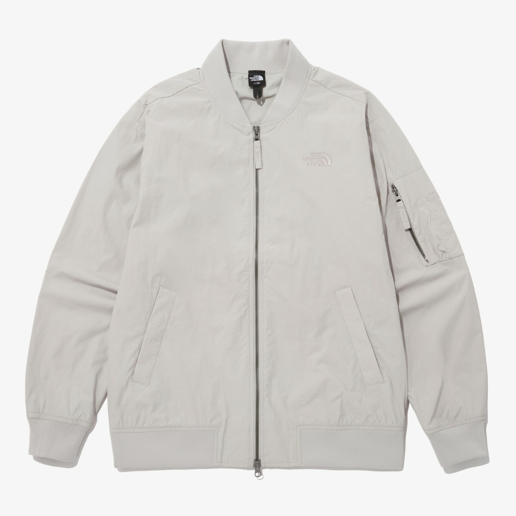 THE NORTH FACE ALL-ROUND BOMBER 飛行外套 白灰 NJ3BP02B