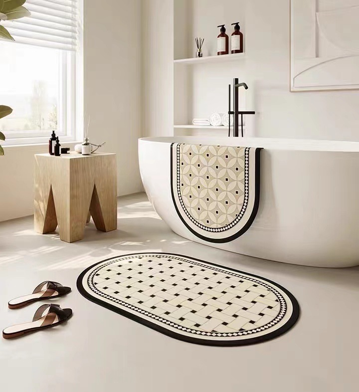 【ＡＨ721】北歐簡約矽藻吸水防滑地墊