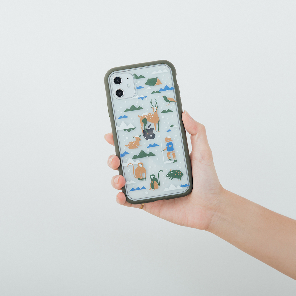 【現貨】印花樂X犀牛盾NX邊框背蓋兩用手機殼-山中健行/下雪特別款