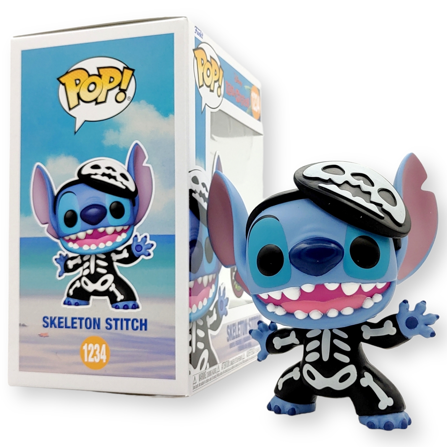 FUNKO POP<扮嘢小魔星>史迪仔(骷髏)(夜光Chase版)-No.1234