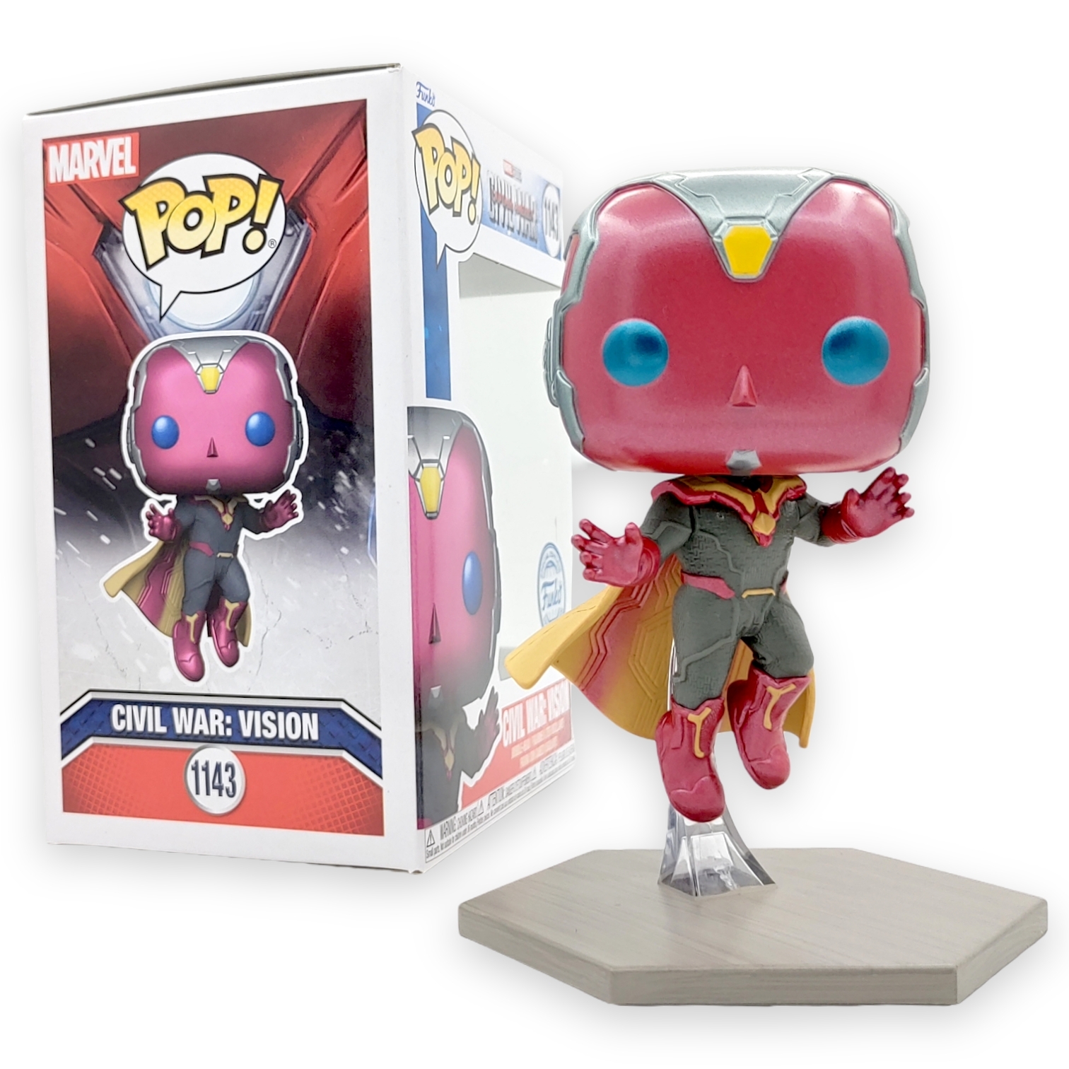 FUNKO POP<美國隊長3-英雄內戰12公仔套裝>幻視-NO.1143