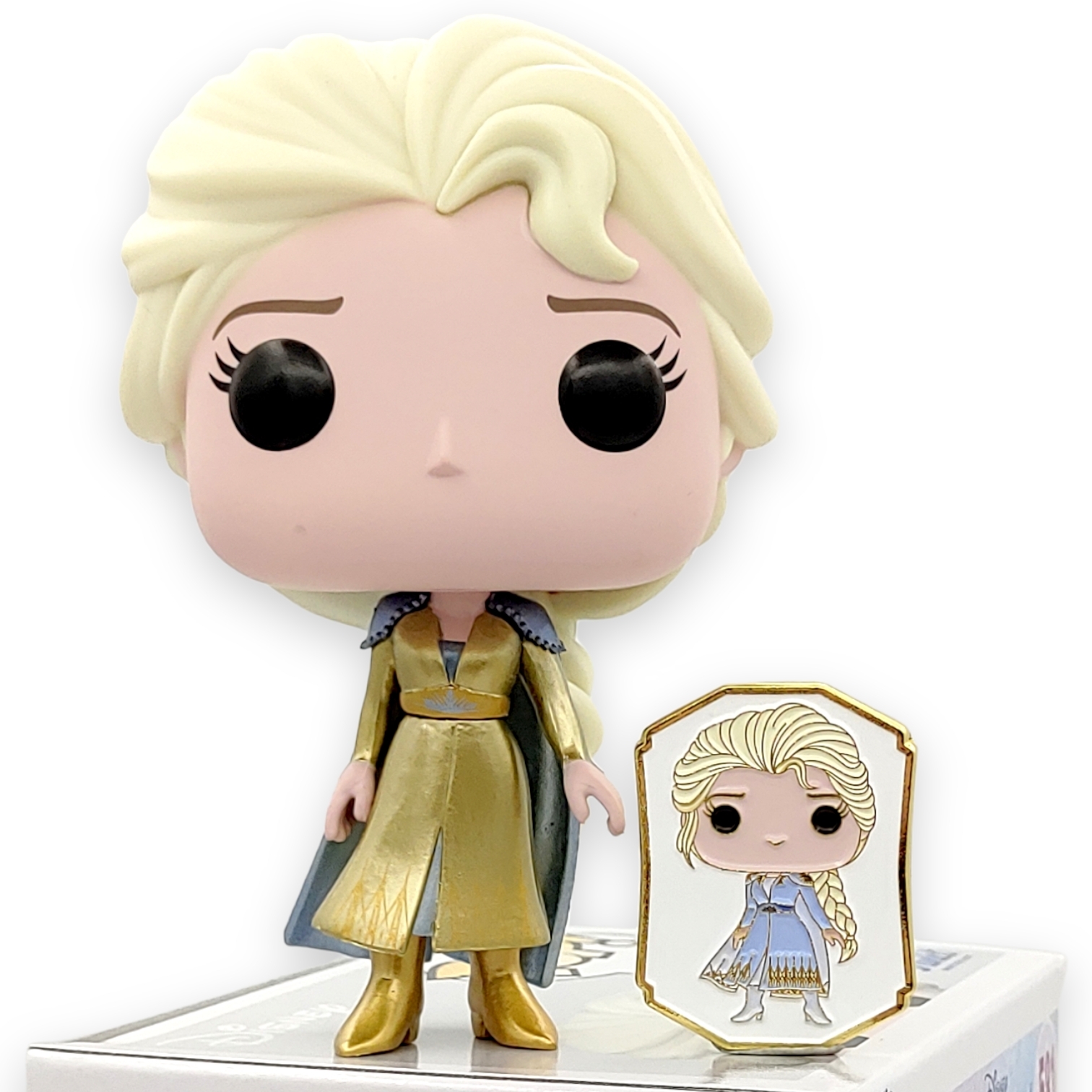 FUNKO POP終極公主<魔雪奇緣>愛莎公主(金鑽版連襟章)-No.581