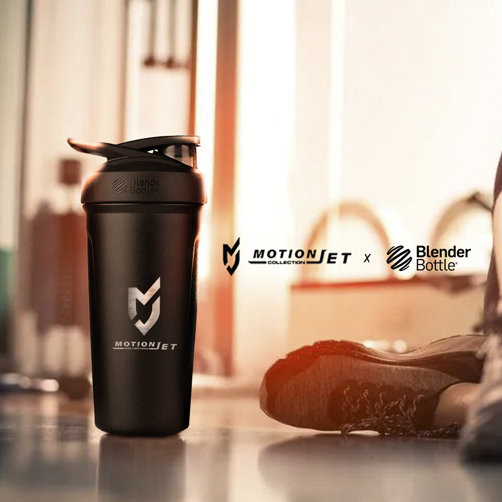 MJC & Blender Bottle 不鏽鋼聯名水壺 24 oz  -時尚白
