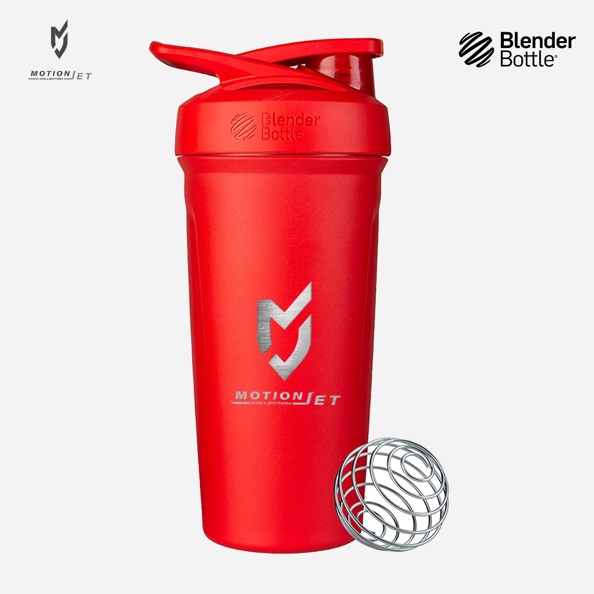 MJC & Blender Bottle 不鏽鋼聯名水壺 24 oz  -豔麗紅