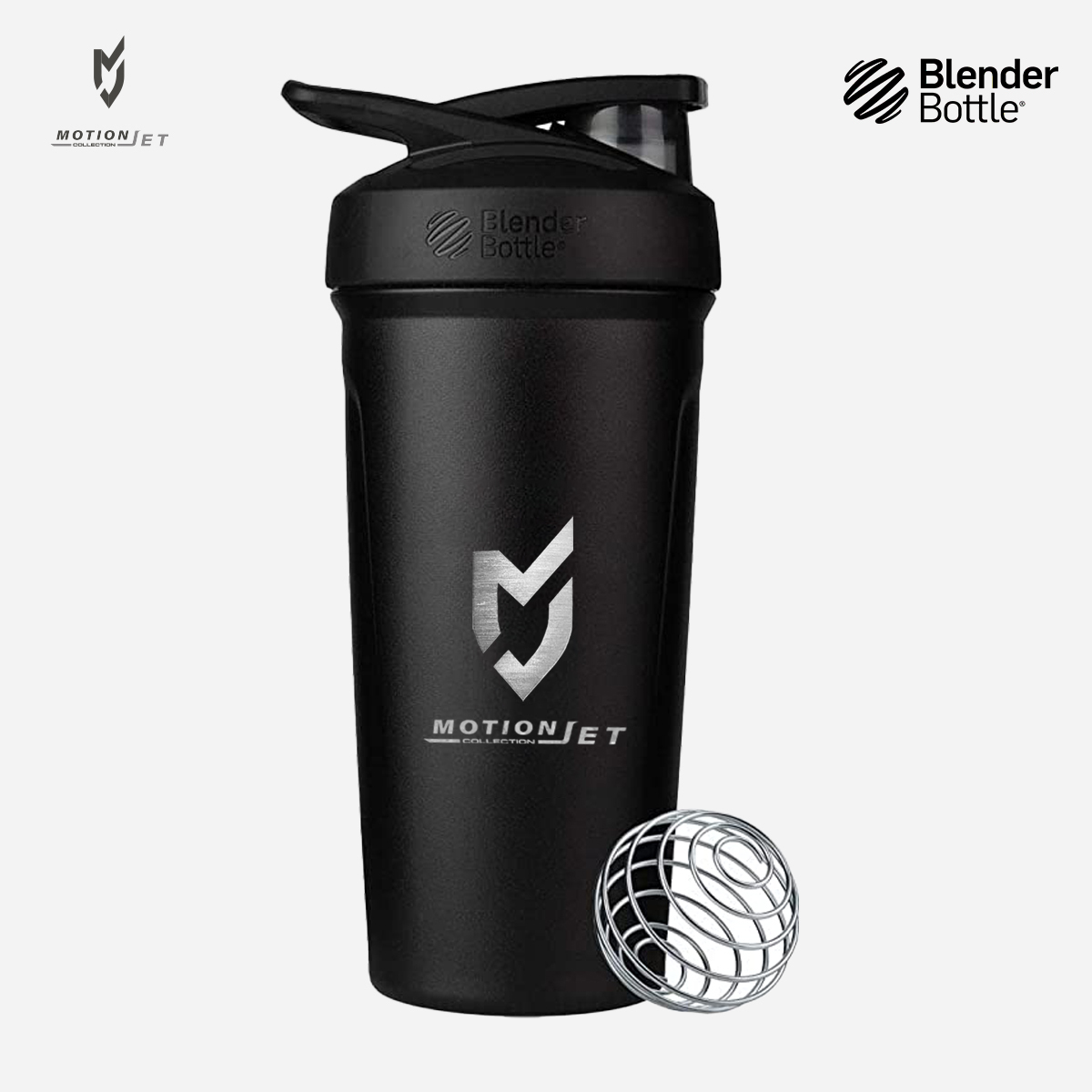 MJC & Blender Bottle 不鏽鋼聯名水壺 24 oz  -神秘黑