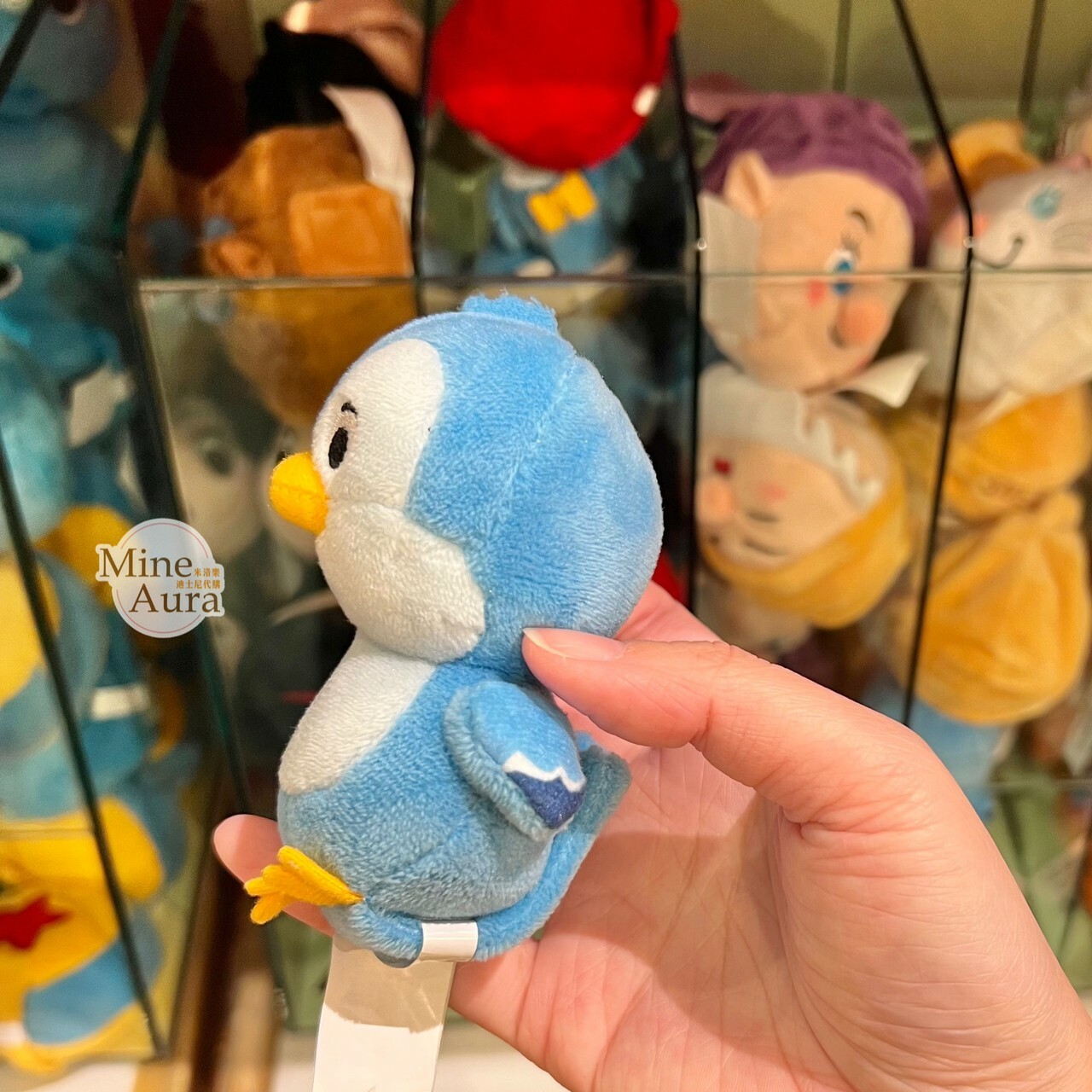 白雪公主 Snow-white 藍色 小鳥 絨毛 迷你公仔 娃娃 (搭配個人客製髮圈用) -香港迪士尼樂園