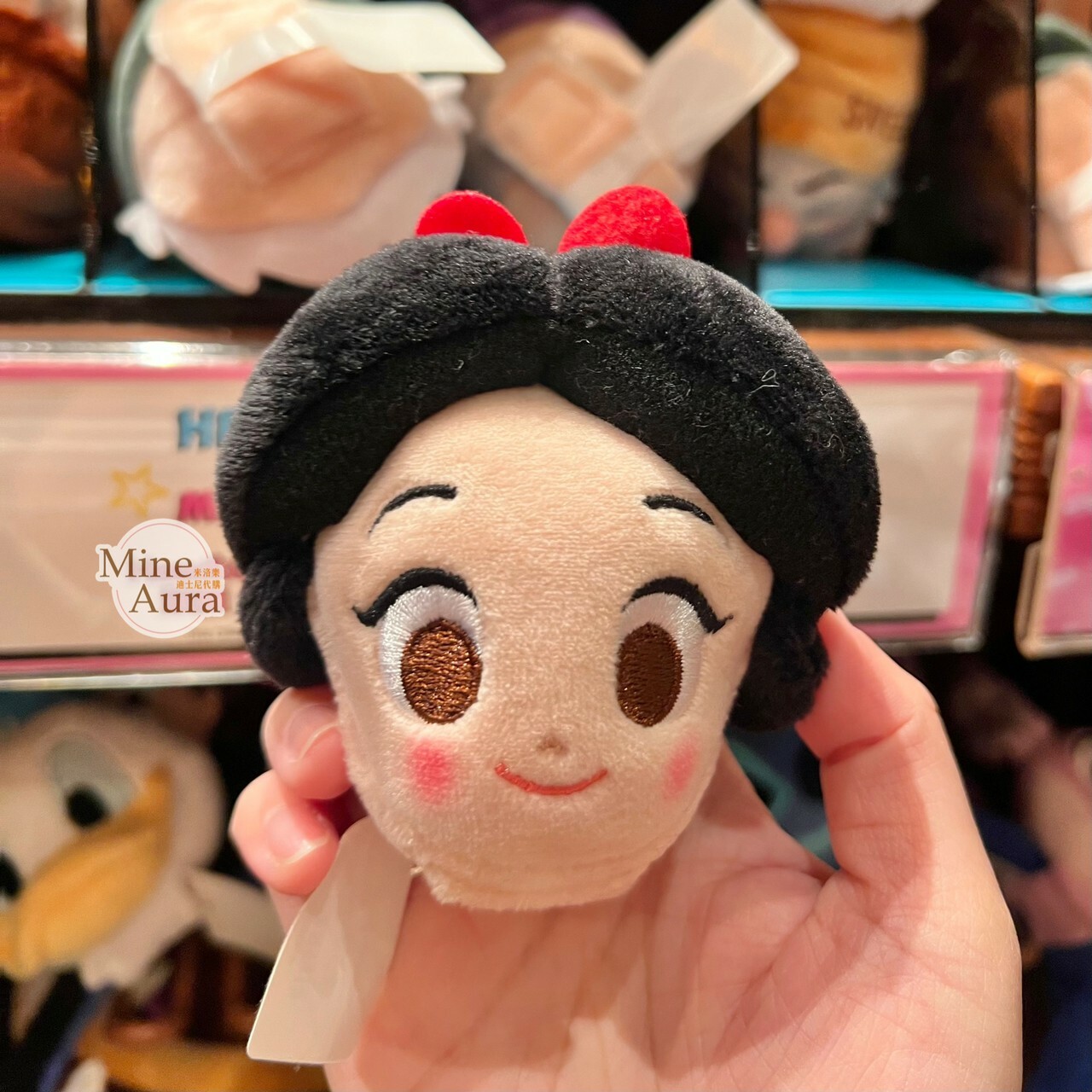 白雪公主 Snow-white 大頭絨毛 迷你公仔 娃娃 (搭配個人客製髮圈用) -香港迪士尼樂園