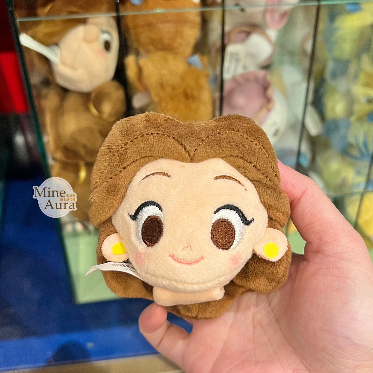 貝兒公主 Belle 大頭絨毛 迷你公仔 娃娃 (搭配個人客製髮圈用) 美女與野獸 Beauty and the Beast -香港迪士尼樂園