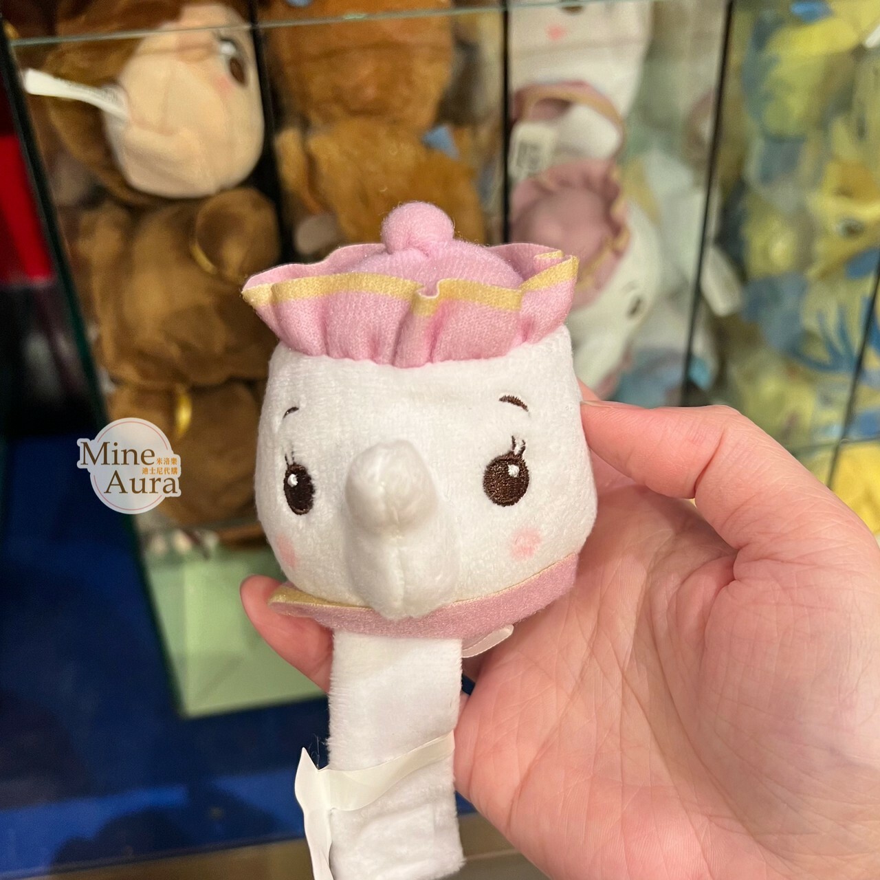 茶壺太太 Mrs. Potts 造型 絨毛 迷你公仔 娃娃 (搭配個人客製髮圈用) 美女與野獸 Beauty and the Beast -香港迪士尼樂園