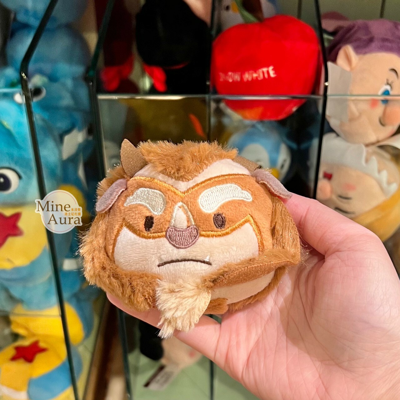 野獸 Beast 亞當王子 大頭絨毛 迷你公仔 娃娃 (搭配個人客製髮圈用) 美女與野獸 Beauty and the Beast -香港迪士尼樂園