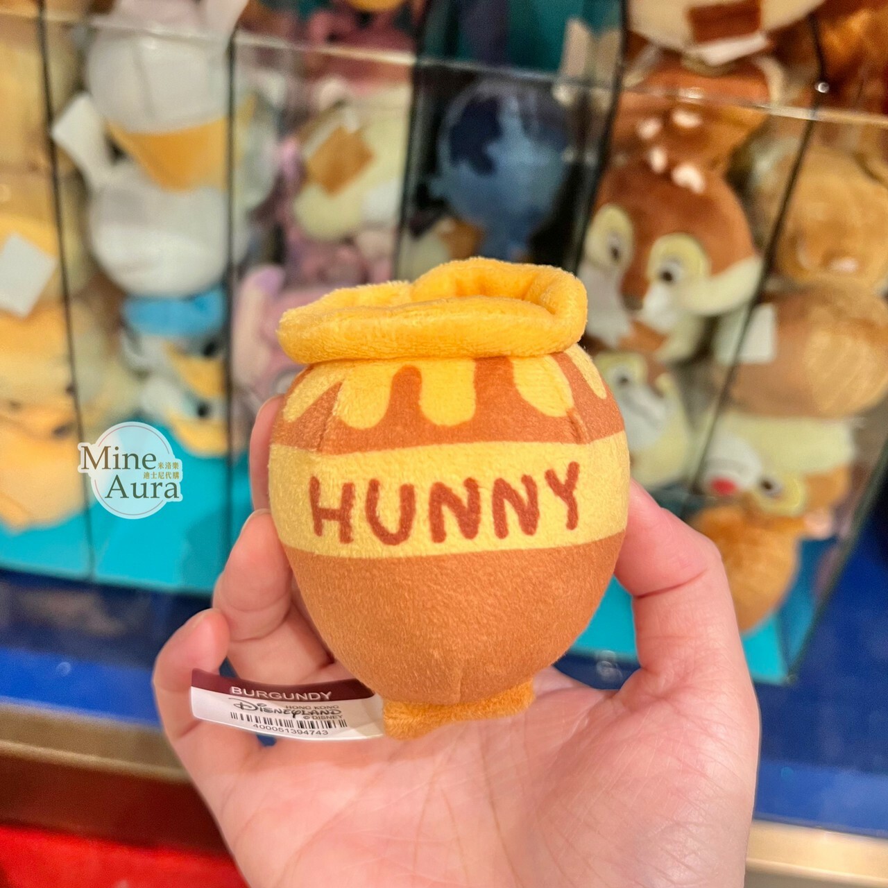 蜂蜜罐 造型 絨毛 迷你公仔 娃娃 (搭配個人客製髮圈用) 小熊維尼 Winnie the Pooh -香港迪士尼樂園