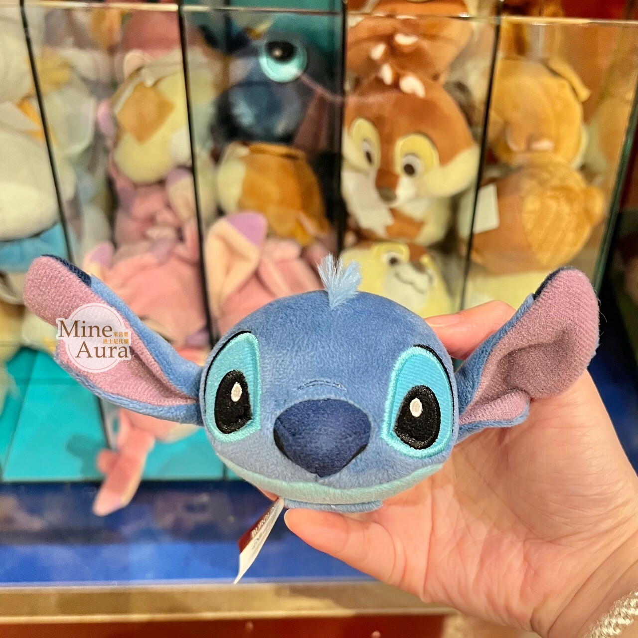 史迪奇 Stitch 大頭絨毛 迷你公仔 娃娃 (搭配個人客製髮圈用) 星際寶貝 Lilo & Stitch -香港迪士尼樂園