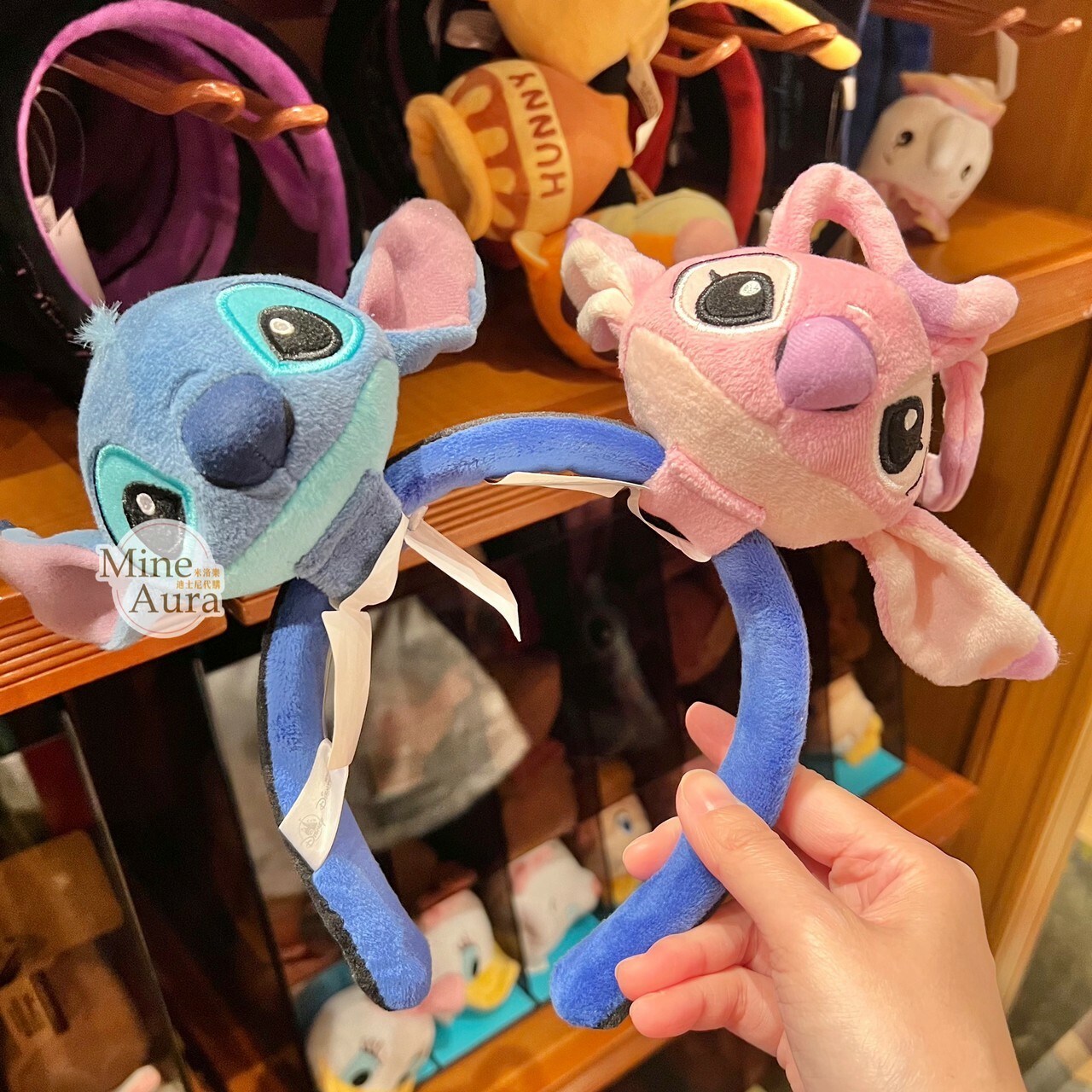 史迪奇 Stitch 大頭絨毛 迷你公仔 娃娃 (搭配個人客製髮圈用) 星際寶貝 Lilo & Stitch -香港迪士尼樂園