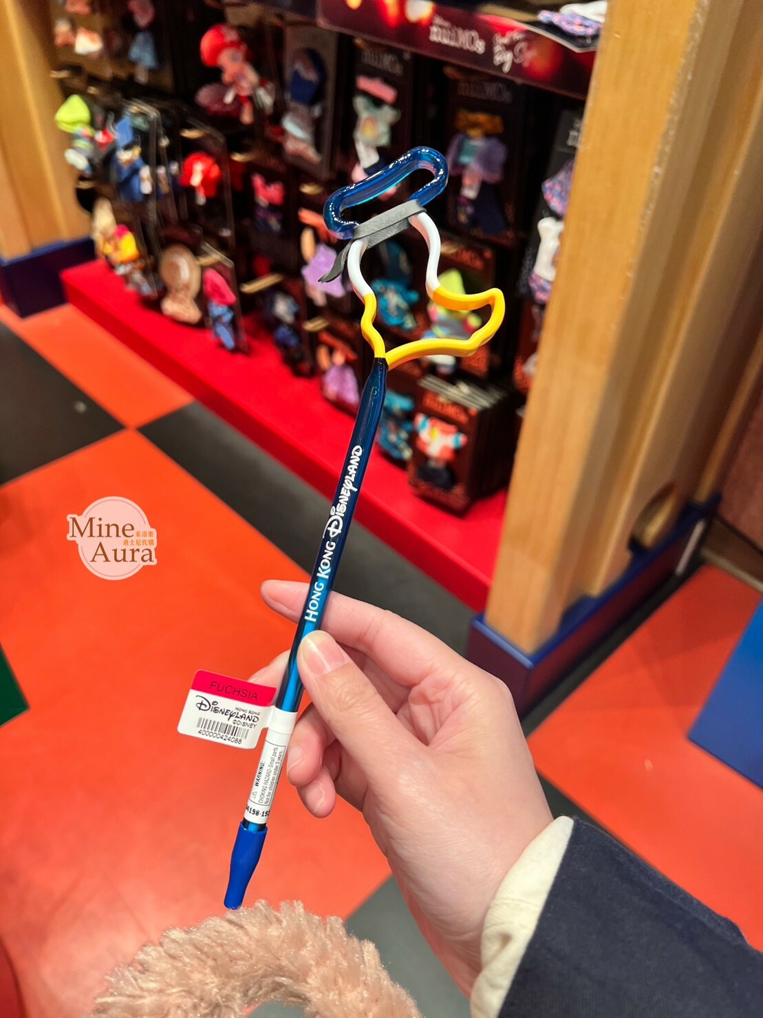 唐老鴨 Donald 簍空 造型筆 圓珠筆 -香港迪士尼樂園