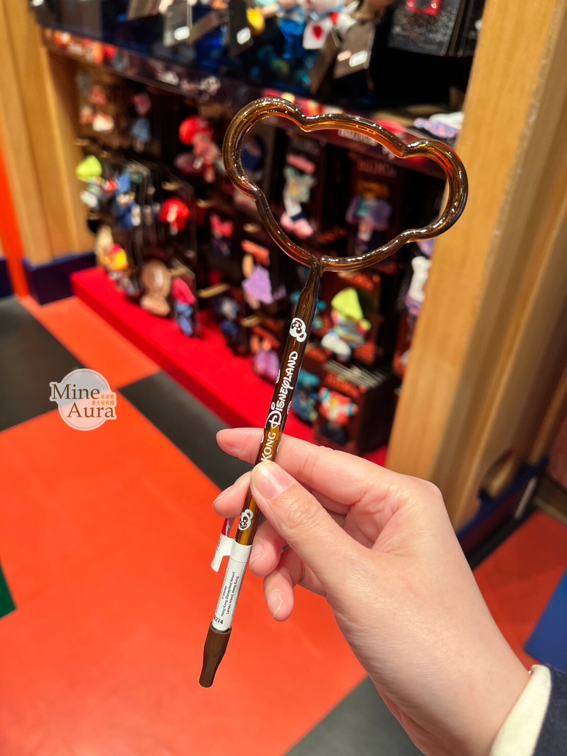 達菲 Duffy 簍空 造型筆 圓珠筆 -香港迪士尼樂園