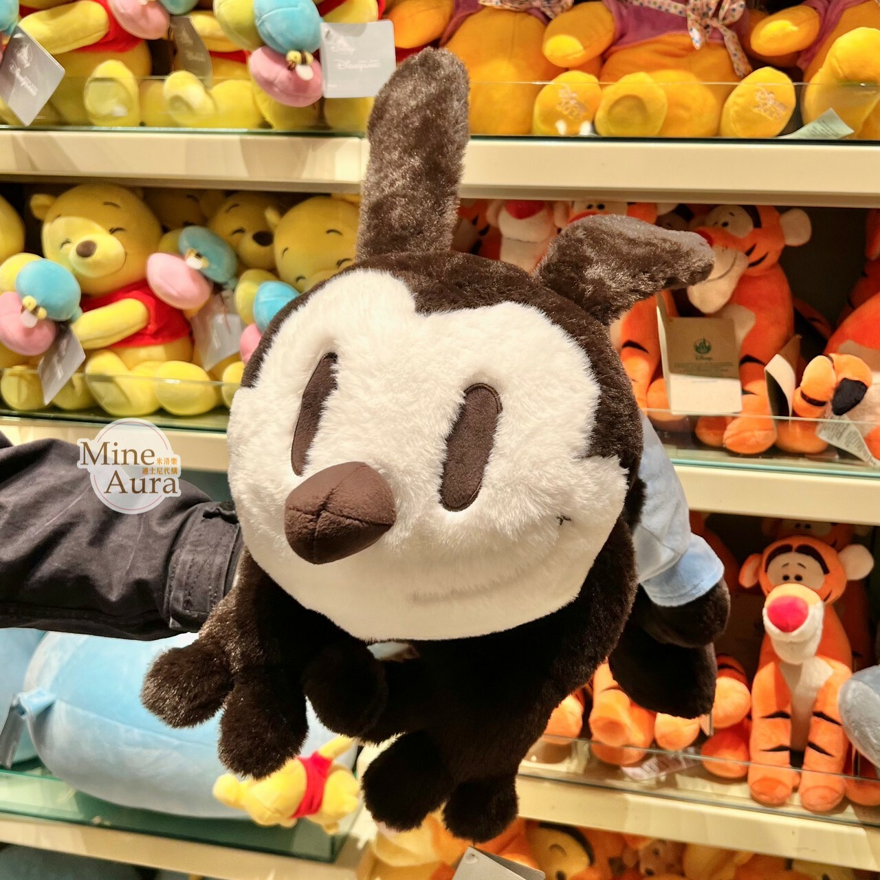 幸運兔 奧斯華 Oswald 蔚藍系列 趴趴 趴姿 娃娃 玩偶 -香港迪士尼樂園