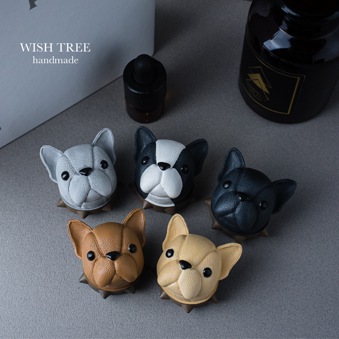 French Bulldog · 皮質車用擴香石