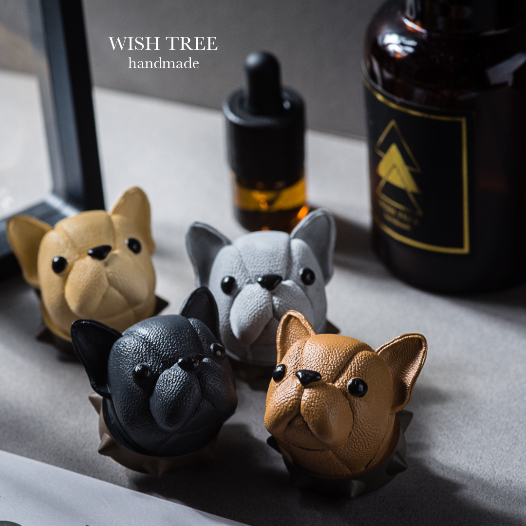 French Bulldog · 皮質車用擴香石