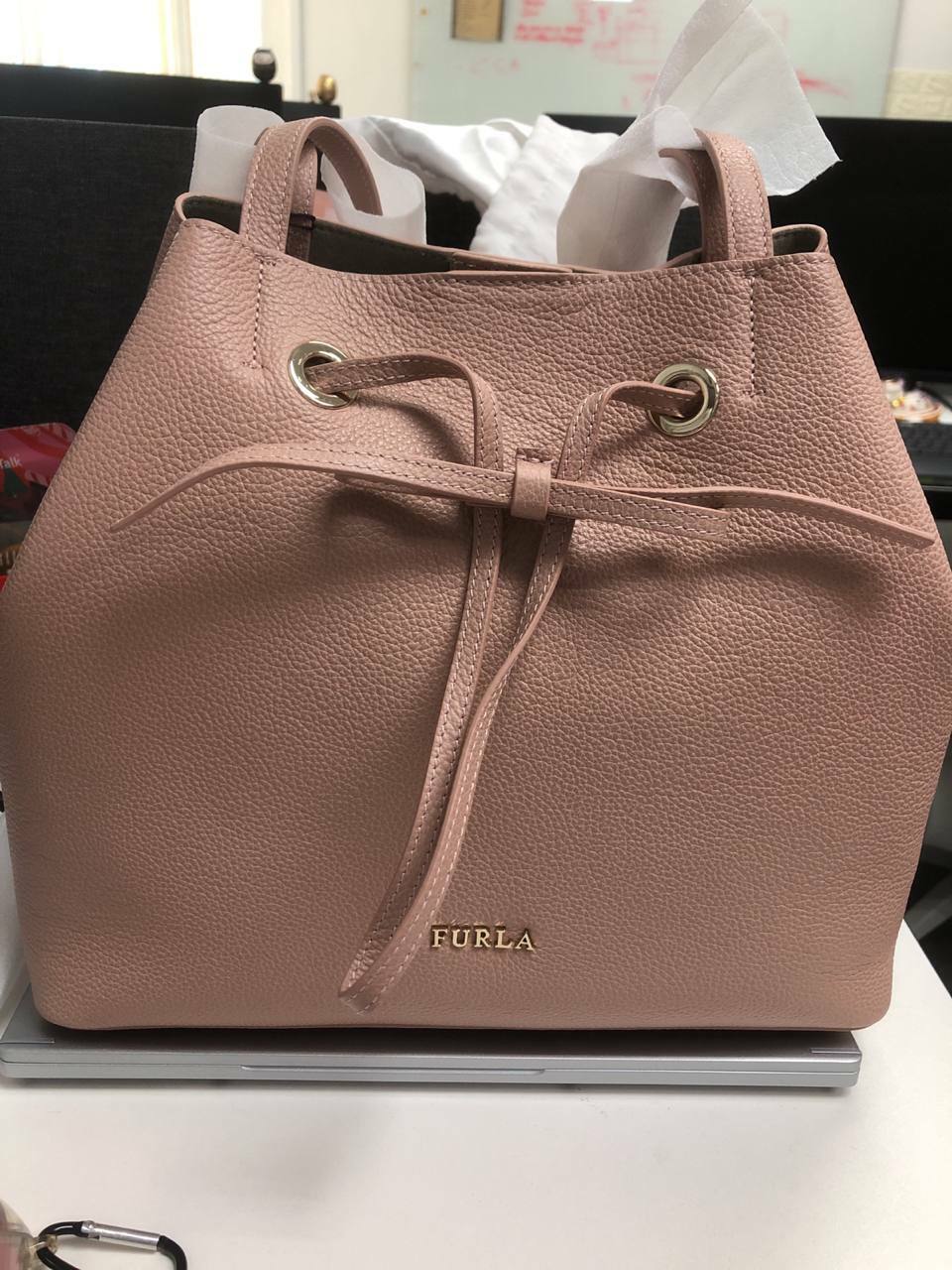 [S] FURLA BOL5CSZ-VTO000 COSTANZA M DRAWSTRING W/HANDLE,MOONSTONE, 8050560980139 (SF171)